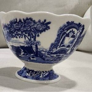 Spode Blue Italian footed candy dish